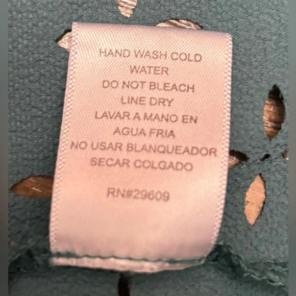 Zenobia 2x Blouse Teal Blue - Picture 6 of 6